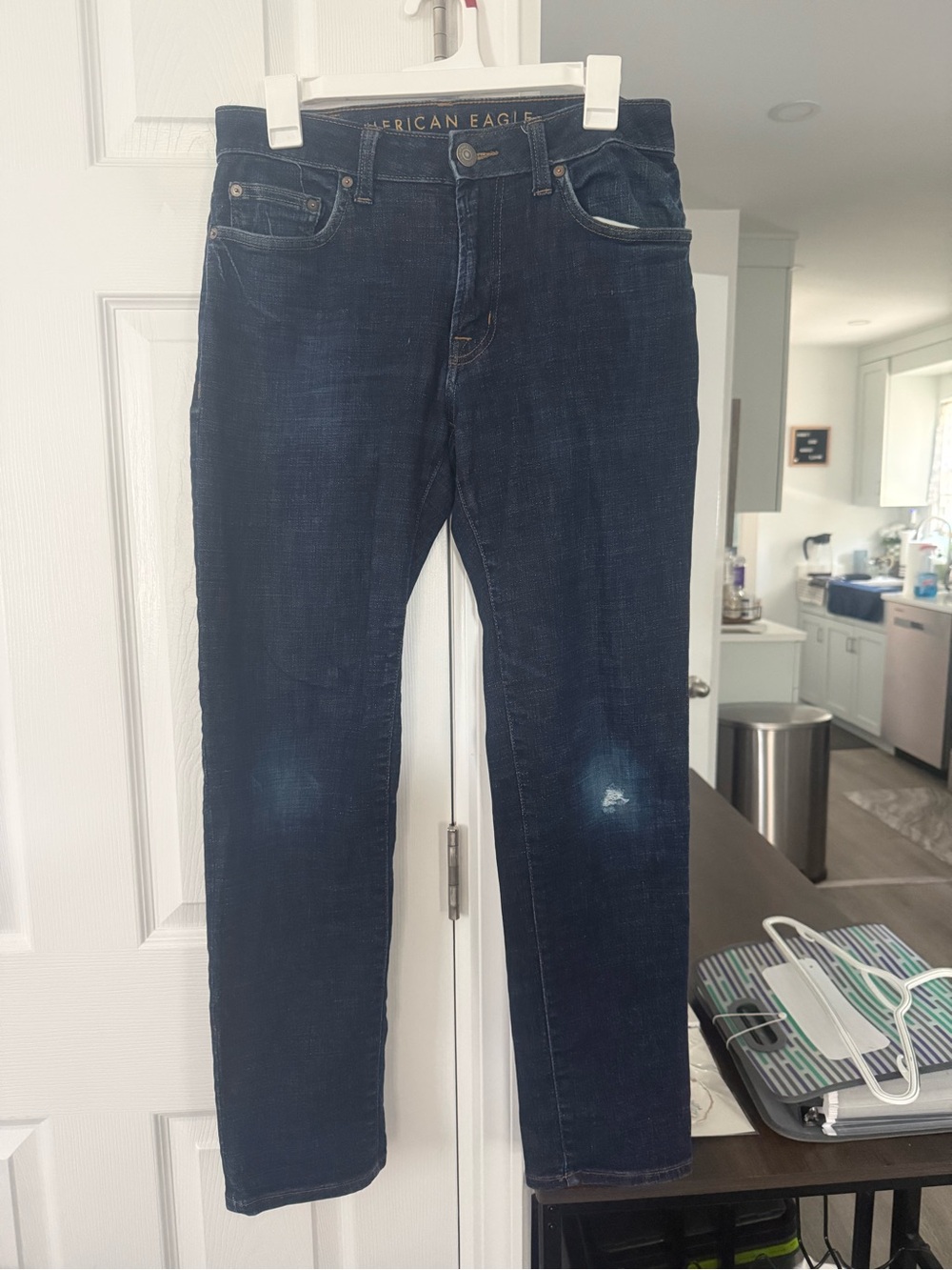 American Eagle Outfitters Men’s Dark Wash Slim Straight Jeans